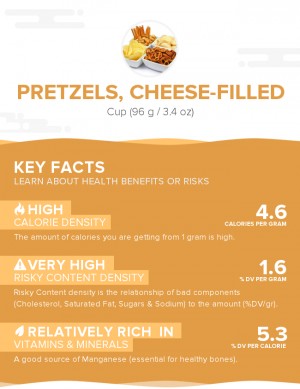 Pretzels, cheese-filled