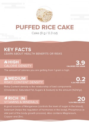 Puffed rice cake