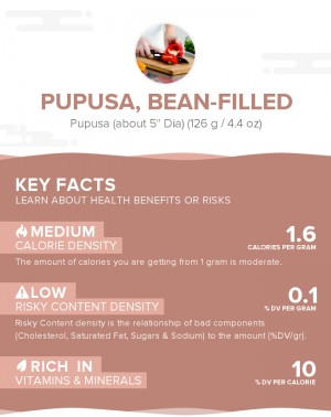 Pupusa, bean-filled