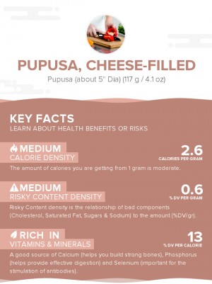 Pupusa, cheese-filled