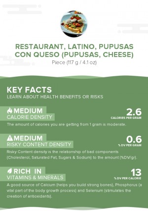 Restaurant, Latino, pupusas con queso (pupusas, cheese)