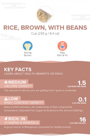 Rice, brown, with beans