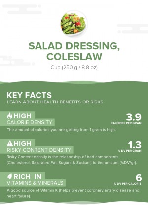 Salad dressing, coleslaw