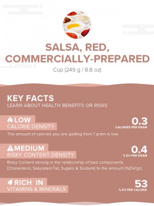 Salsa, red, commercially-prepared