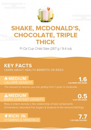Shake, McDONALD\'S, Chocolate, Triple Thick