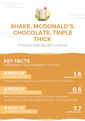 Shake, McDONALD\'S, Chocolate, Triple Thick
