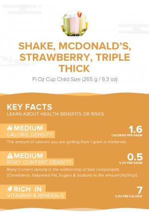 Shake, McDONALD\'S, Strawberry, Triple Thick