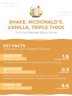 Shake, McDONALD\'S, Vanilla, Triple Thick