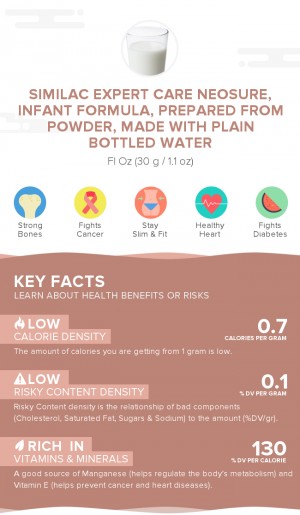 Similac Expert Care NeoSure, infant formula, prepared from powder, made with plain bottled water