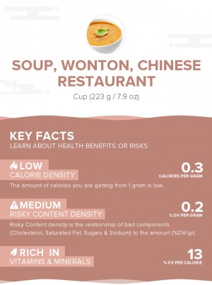 Soup, wonton, Chinese restaurant