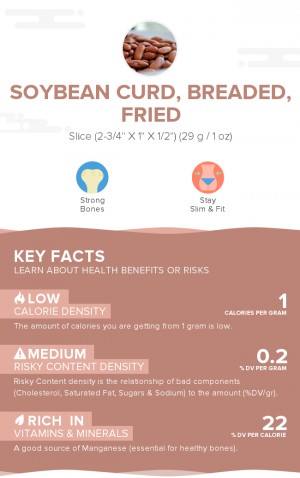 Soybean curd, breaded, fried