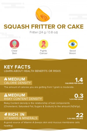 Squash fritter or cake
