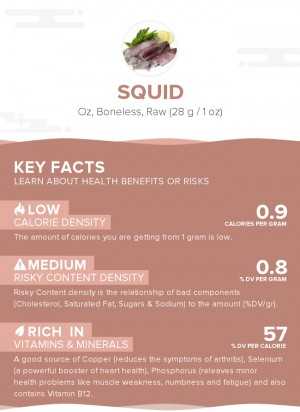 Squid, raw