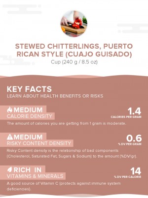 Stewed chitterlings, Puerto Rican style (cuajo guisado)