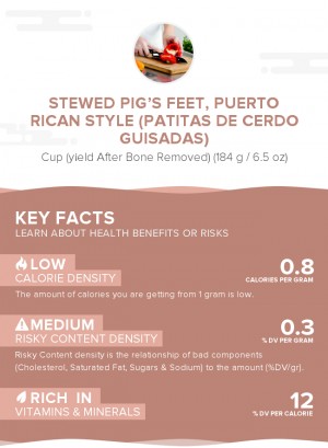 Stewed pig's feet, Puerto Rican style (Patitas de cerdo guisadas)