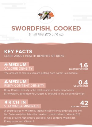 Swordfish, cooked