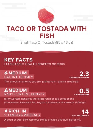 Taco or tostada with fish