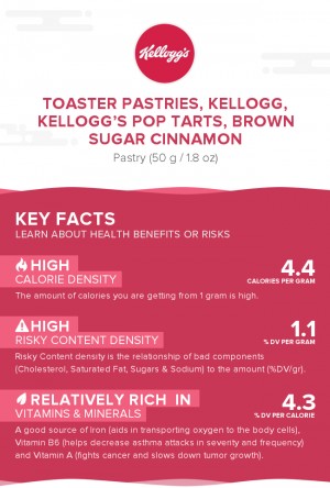 Toaster Pastries, KELLOGG, KELLOGG'S POP TARTS, Brown sugar cinnamon