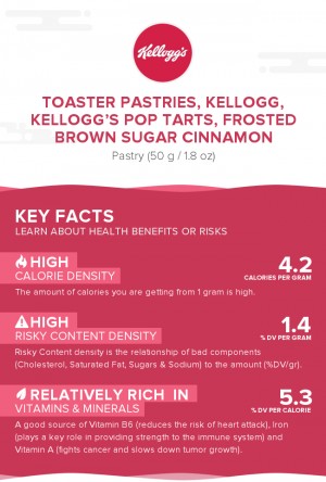 Toaster Pastries, KELLOGG, KELLOGG'S POP TARTS, Frosted brown sugar cinnamon