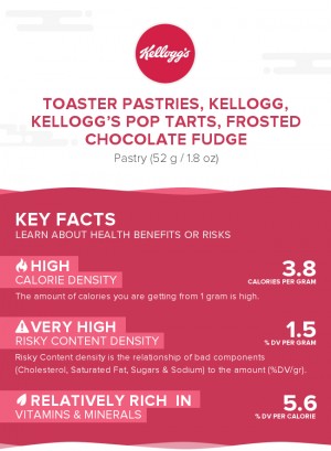 Toaster Pastries, KELLOGG, KELLOGG'S POP TARTS, Frosted chocolate fudge