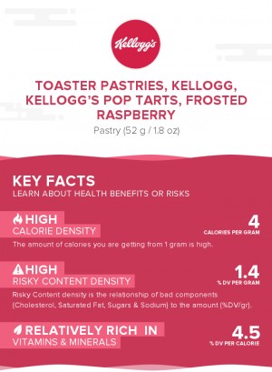 Toaster Pastries, KELLOGG, KELLOGG'S POP TARTS, Frosted raspberry