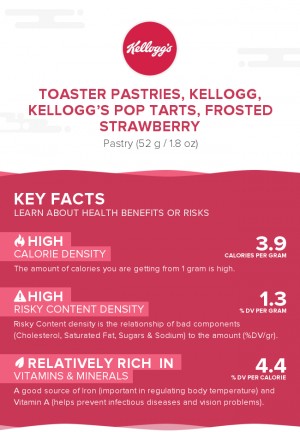 Toaster Pastries, KELLOGG, KELLOGG'S POP TARTS, Frosted strawberry