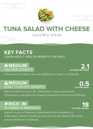 Tuna salad with cheese