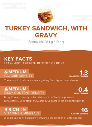 Turkey sandwich, with gravy