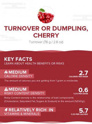 Turnover or dumpling, cherry