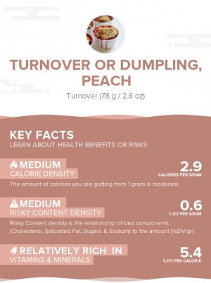 Turnover or dumpling, peach
