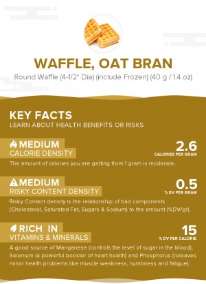 Waffle, oat bran