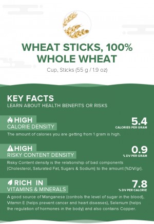 Wheat sticks, 100% whole wheat