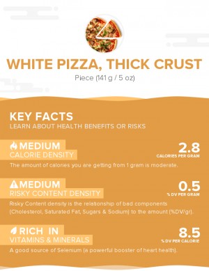 White pizza, thick crust