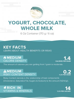 Yogurt, chocolate, whole milk