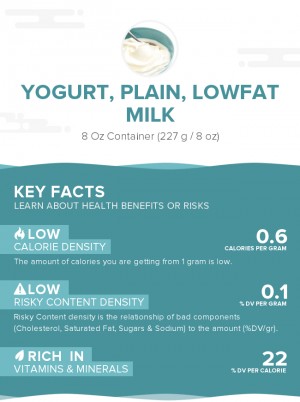 Yogurt, plain, lowfat milk
