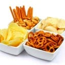 Salty snacks, corn or cornmeal base, corn chips, corn-cheese chips, unsalted