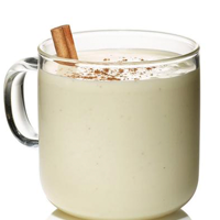 Eggnog, made with whole milk