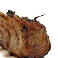 Lamb, shoulder chop, cooked, lean only eaten
