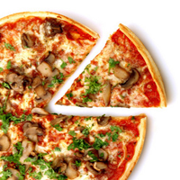 Pizza Hut, Medium Pan Pizza Veggie Lover's, 12-inch pizza