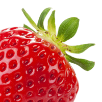 Strawberries, cooked or canned, in syrup