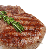 Veal cutlet or steak, broiled, lean only eaten