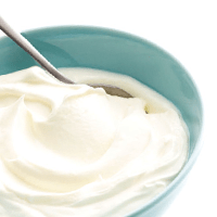 Yogurt, vanilla, lemon, or coffee flavor, whole milk