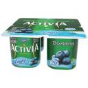Activia Light Blueberry Fat Free Yogurt, 4 oz, 4 count