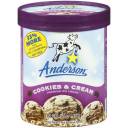 Anderson Cookies & Cream Premium Ice Cream, 64 oz