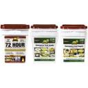 Augason Farms 72 Hour 1 Person Emergency Kit with Breakfast and Lunch & Dinner Pails, 47 pc