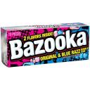 Bazooka Original & Blue Razz Bubble Gum, 10 pieces