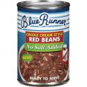 Blue Runner Creole Cream Style No Salt Added Red Beans, 16 oz