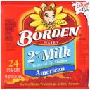 Borden 2% Milk American Cheese Slices, 16 ct