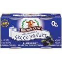 Brown Cow: All Natural Nonfat Blueberry w/Fruit On The Bottom 4 Oz Greek Yogurt, 4 Ct
