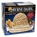 Byrne Dairy Peanut Butter Chocolate Flurry Ice Cream, 0.5 gal